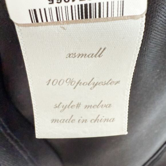 Altar’d State Dress Puff Sleeve Ruffle Hem Black Size XS Coquette Soft Grunge - Picture 8 of 8